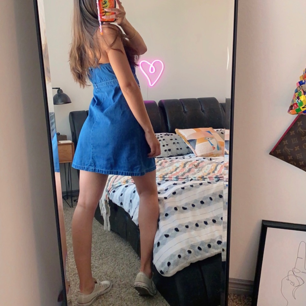Vintage Denim Summer Vacation Dress. Size Small. - Picture 3 of 3
